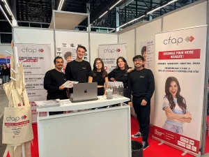 L'équipe du CFAP au salon de L'Étudiant en octobre 2024